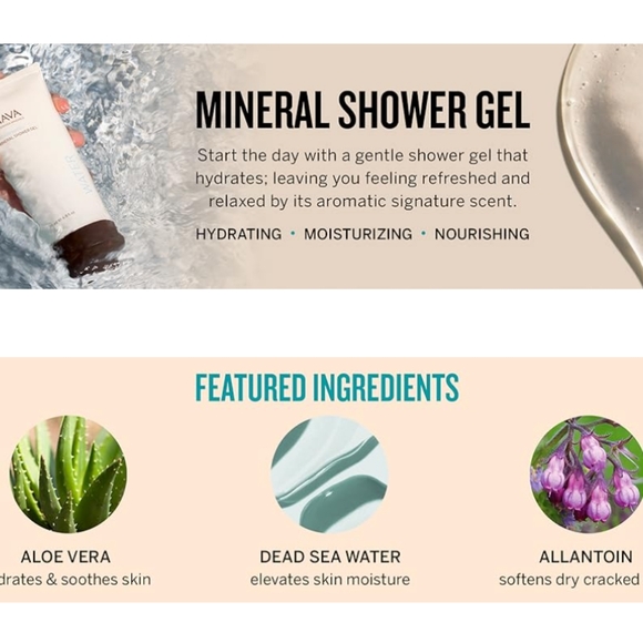 Ahava Deadsea Water Mineral Shower Gel Full size 6.8 FL OZ 200 ML NEW NWB Sealed - Picture 10 of 10